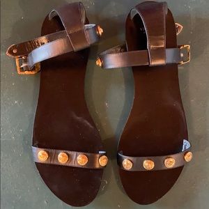 Versace Sandalo Nero/Oro Women’s